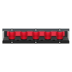 Supporti Ganci per Attrezzi da Garage Officina | 9,8x31x7 cm | Portata 7 Kg | Nero | in Plastica